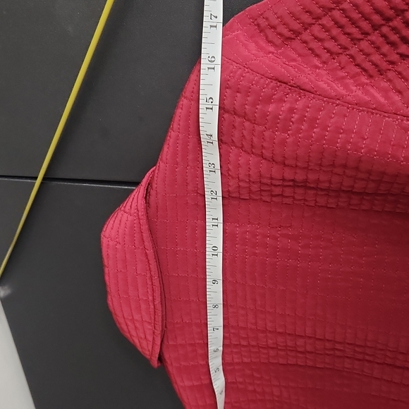 GALLERY WOMENS QUILTED JACKET DEEP RED COLOR SIZE S - Picture 10 of 12